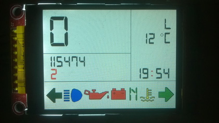 BMW K100 Tacho LCD Display